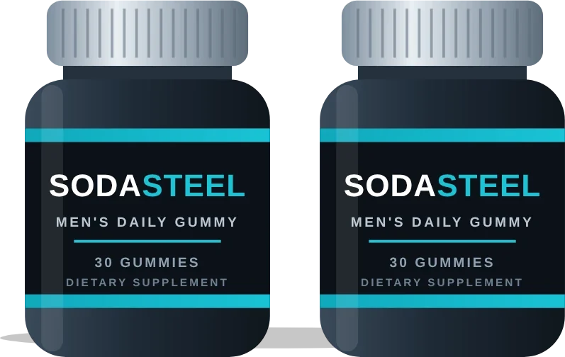 Two bottles of SodaSteel gummies